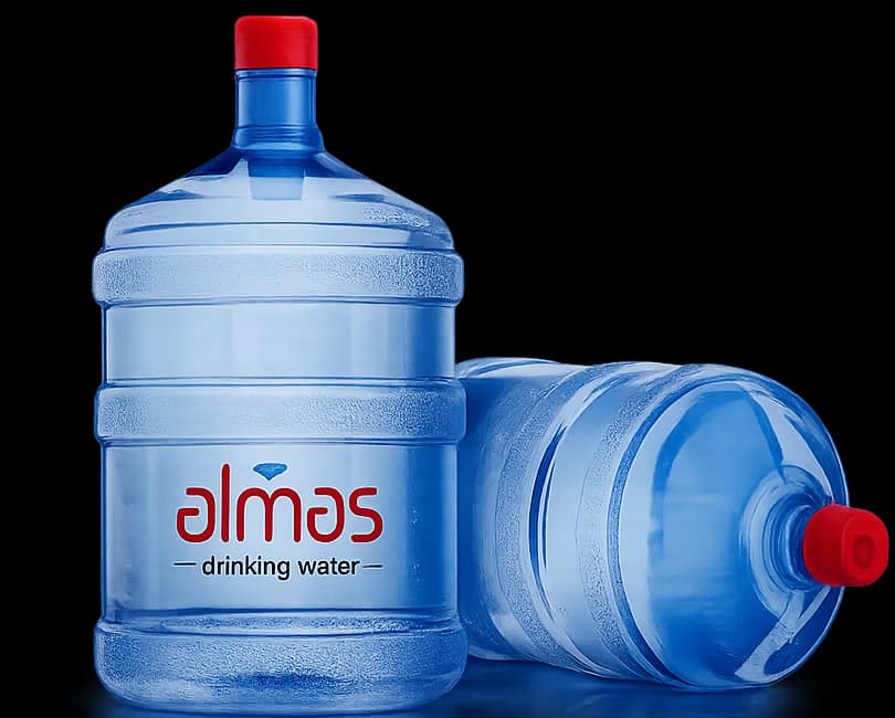 Almas reusable 5-gallon bottles for home delivery